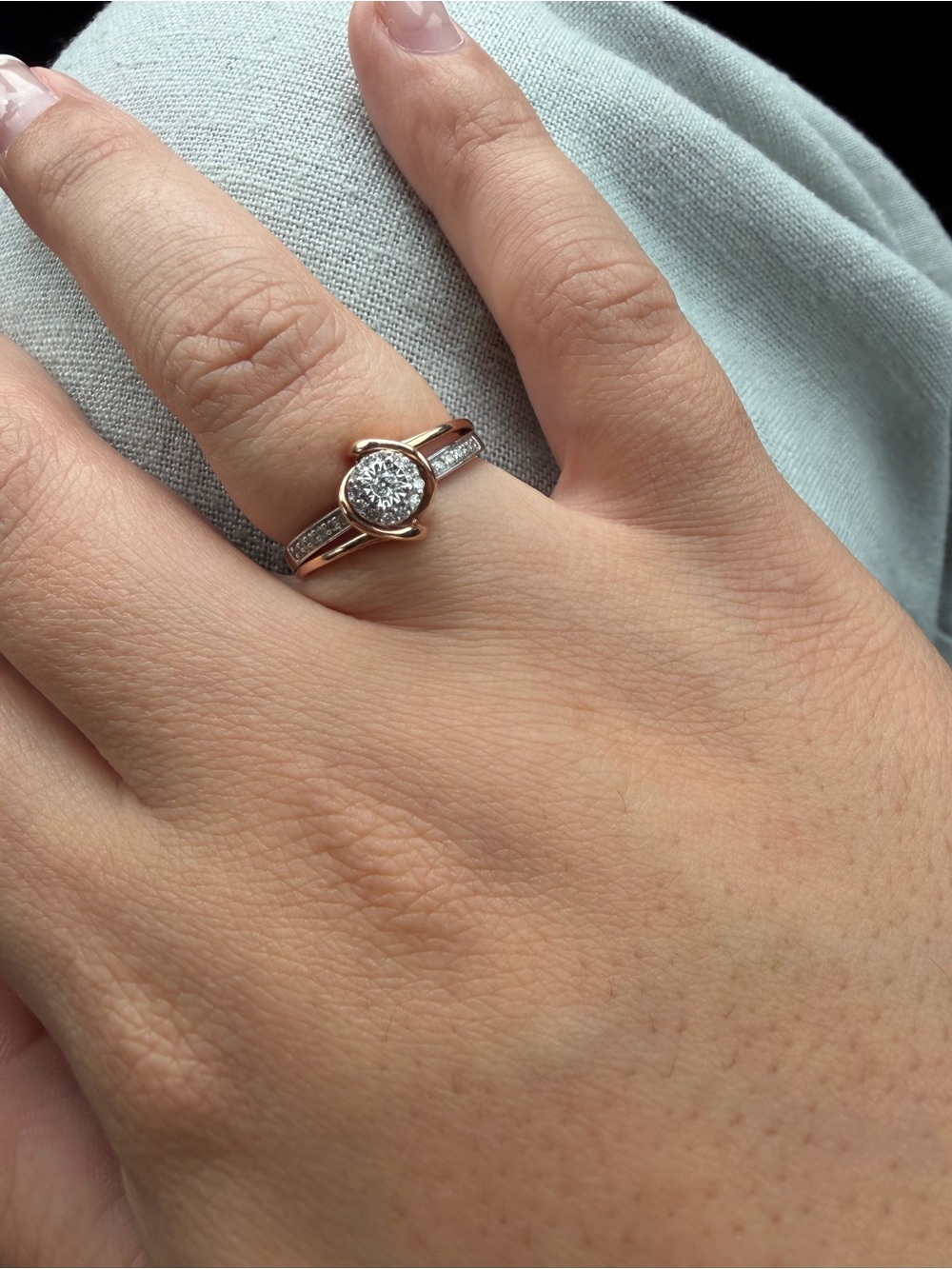 10K gold and diamond .25 crt
